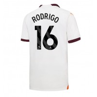 Camiseta Manchester City Rodri Hernandez #16 Segunda Equipación Replica 2023-24 mangas cortas